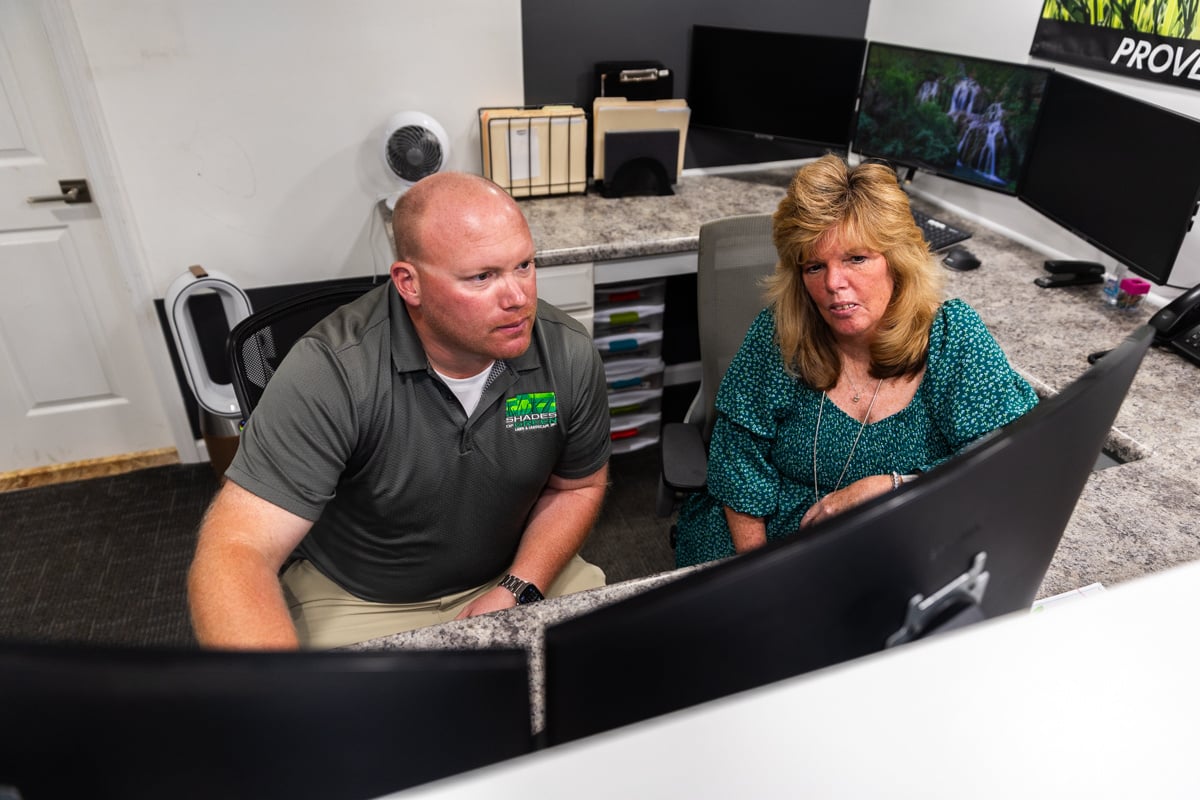 customer service team at Shades of Green