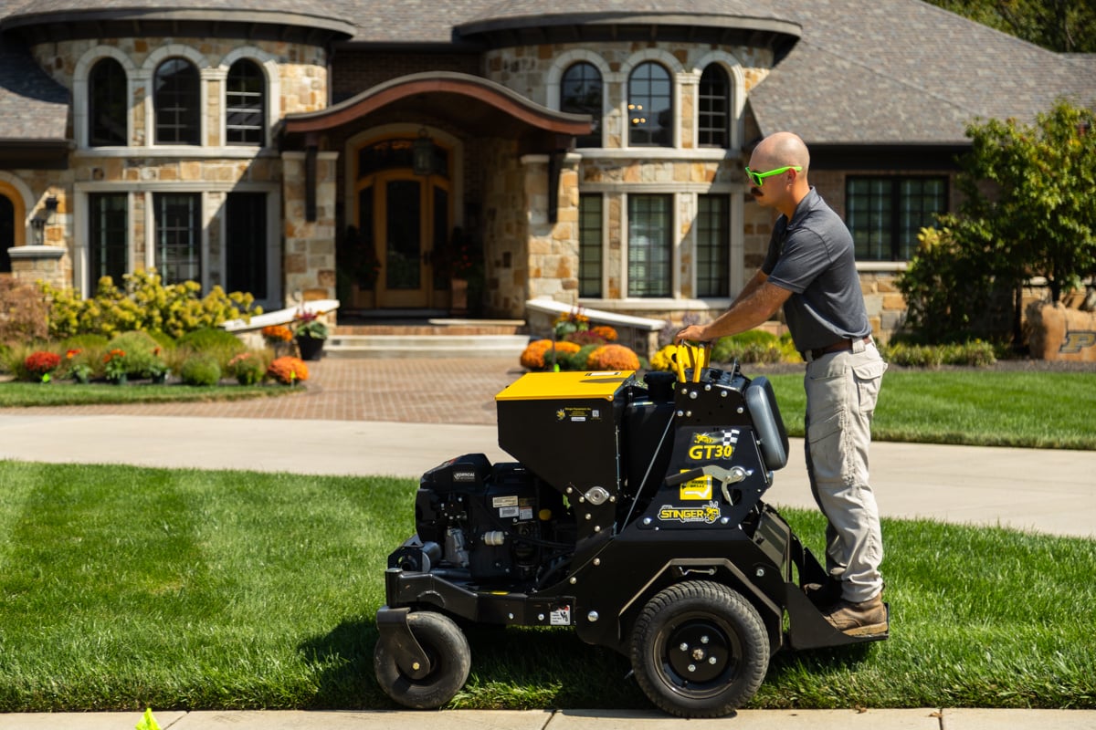 aerating and overseeding a lawn in the fall