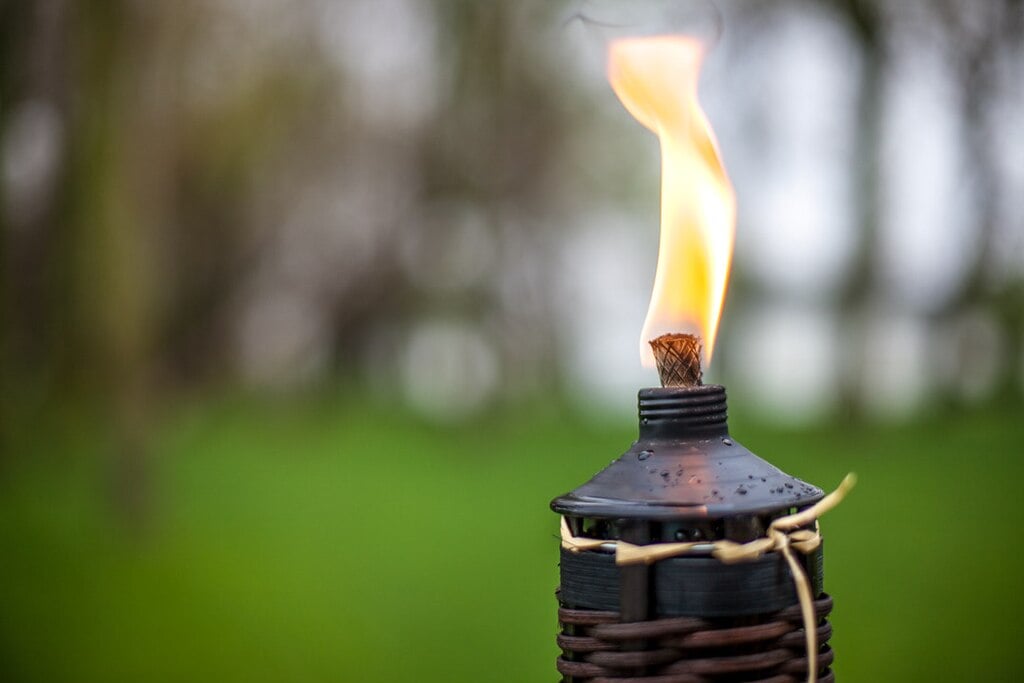 tiki torches are more for looks than actual mosquito prevention