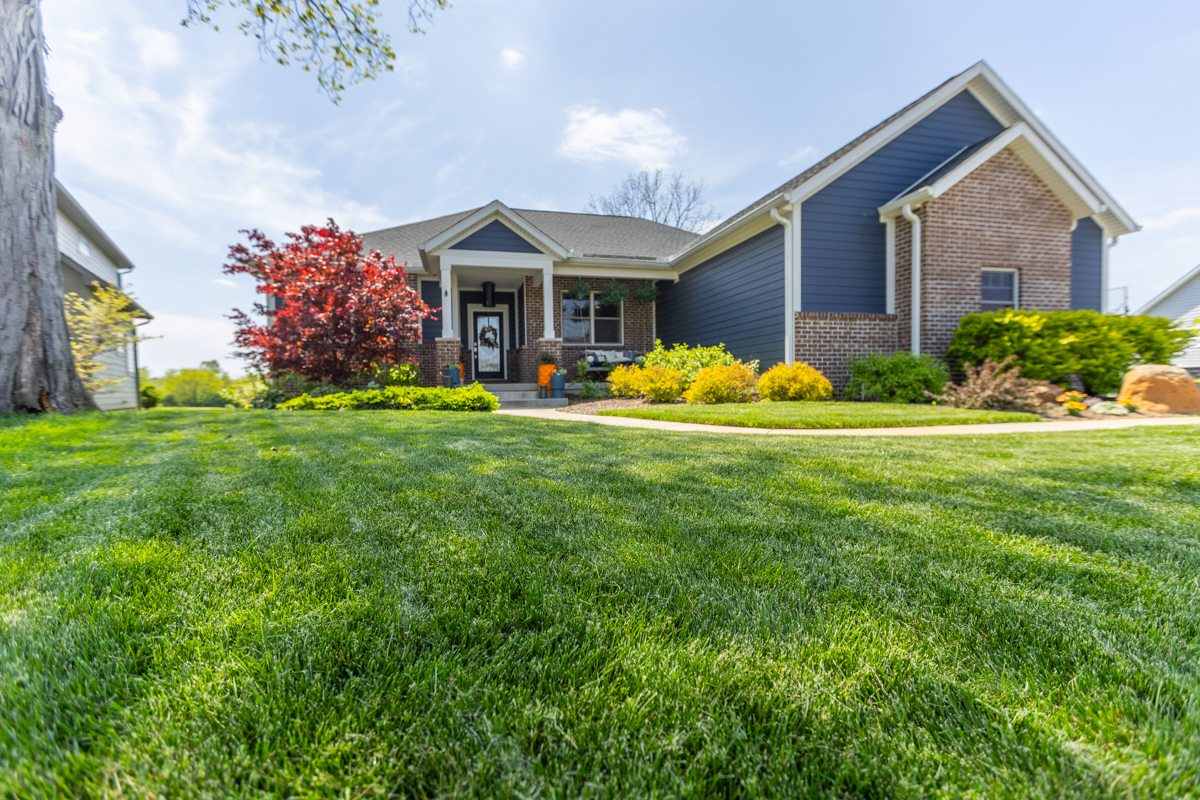 beautiful green lawn in Attica, IN